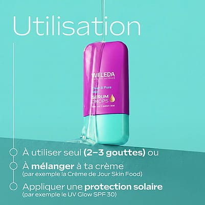 Application Clear & Pure Skin Serum Drops