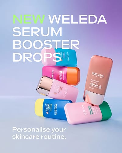 Discover the NEW Weleda Serum Booster Drops – a vibrant collection of targeted skincare serums designed to personalise your skincare routine. Featuring innovative formulas for hydration, glow, bronzing, and anti-aging, these booster drops help you achieve radiant, healthy skin.