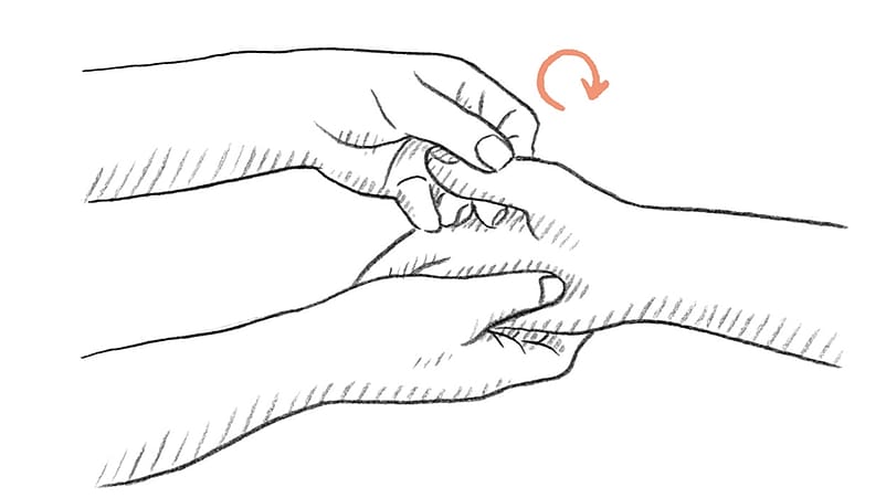 Illustration Fingermassage
