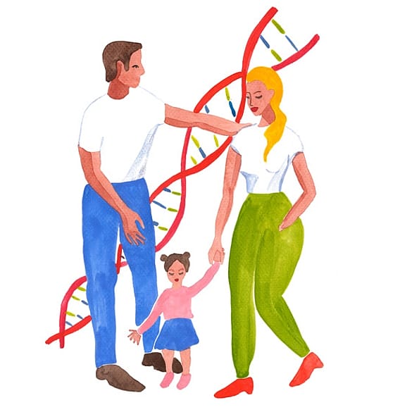 ilustación de una familia