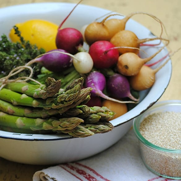 plato con diferentes alimentos