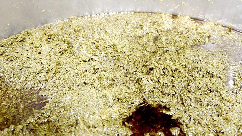 Zerkleinerte Pflanzenstoffe