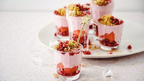 Granatapfel Crème im Glas