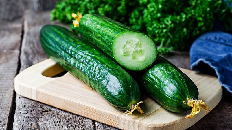 Gurkor på bord