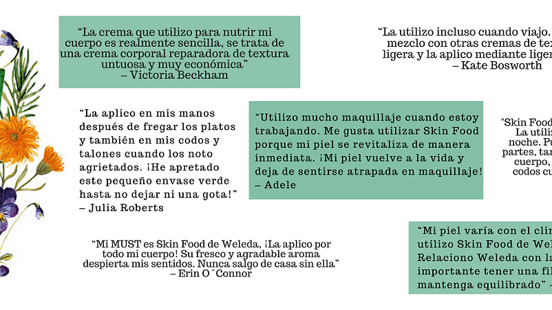 opiniones skin food de weleda