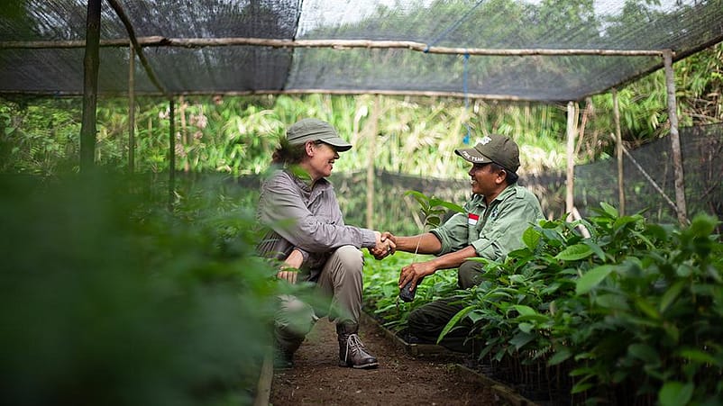 due persone in una serra