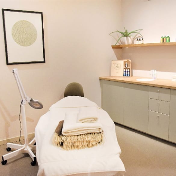 Massagestoel bij Weleda City Spa