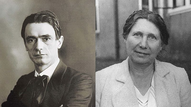 Portraetfotos von Rudolf Steiner und Ita Wegmann