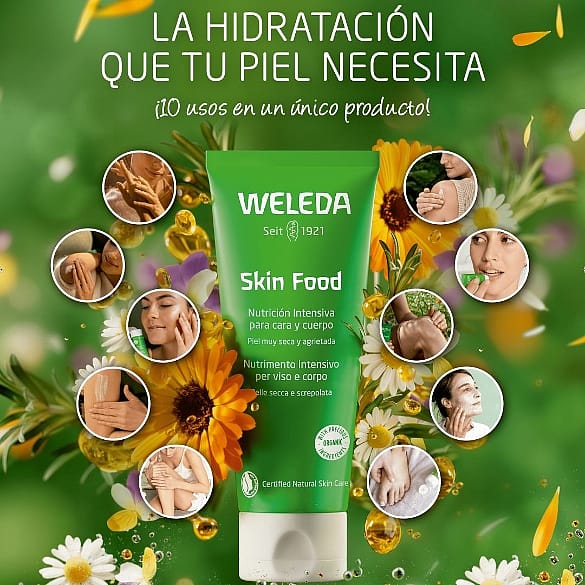 usos skin food weleda