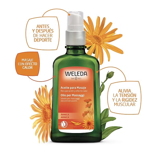 aceite de arnica de weleda para agujetas