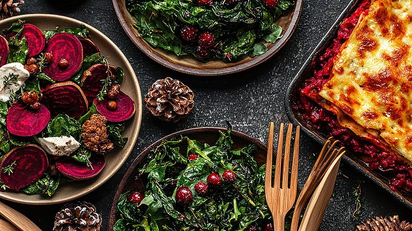 Weihnachtliche Tafel