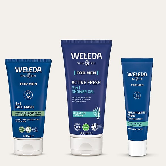 Weleda Men Gesichts- und Körperpflege-Produkte