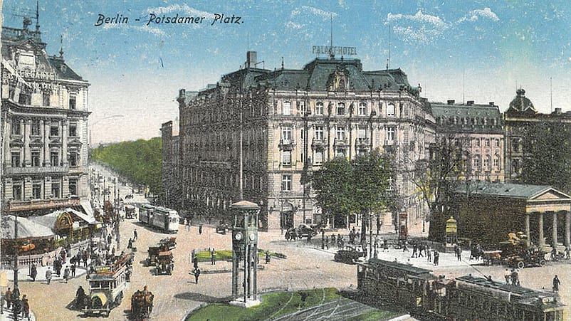 Premier feu de signalisation à Berlin