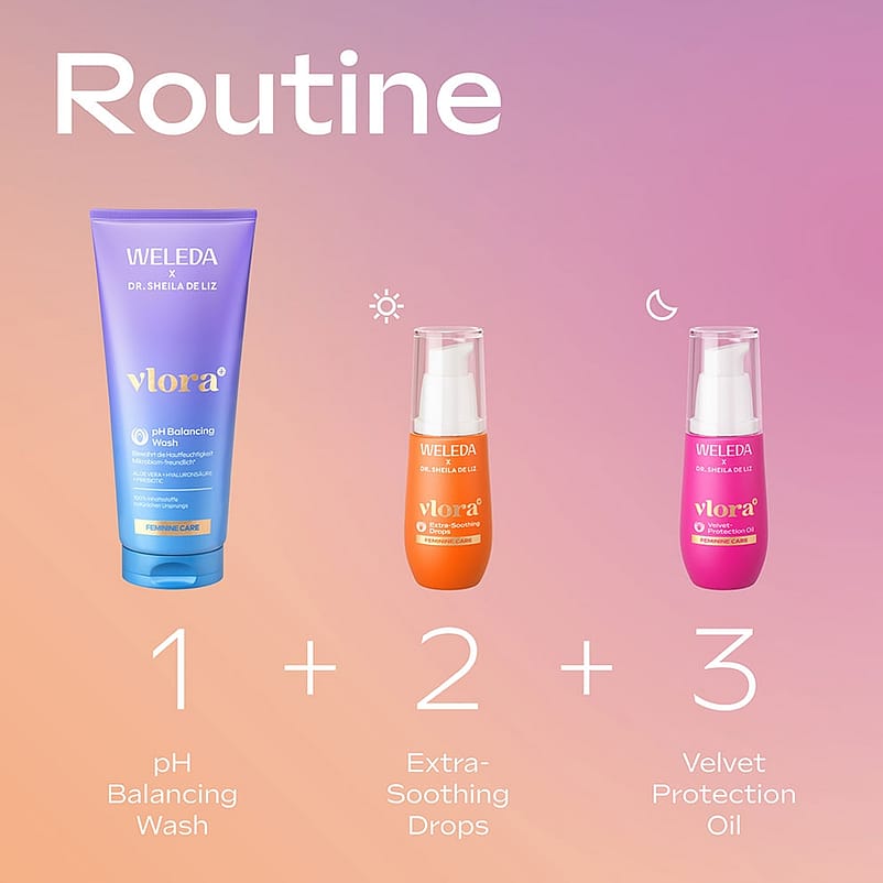 Intimpflege Routine mit den 3 Vlora Produkten