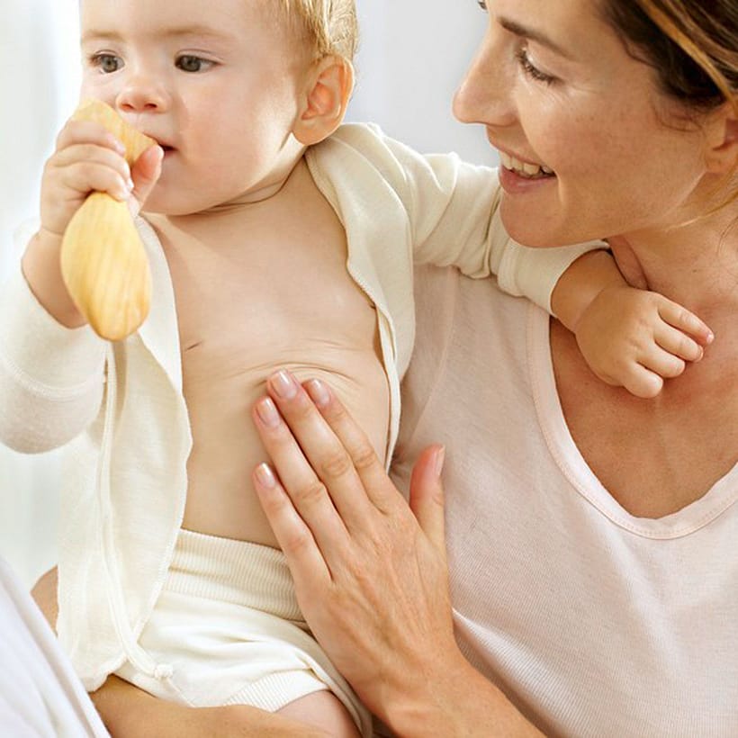 Frau mit Baby