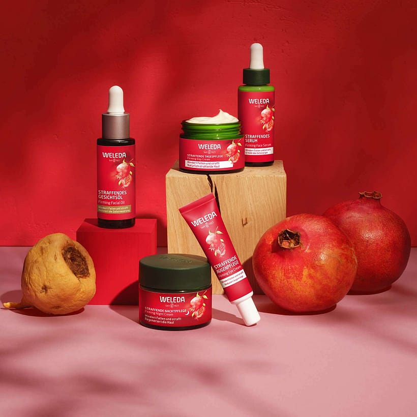 Straffende Gesichtspflege, Granatapfel & Maca