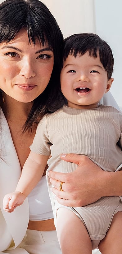 mom and baby