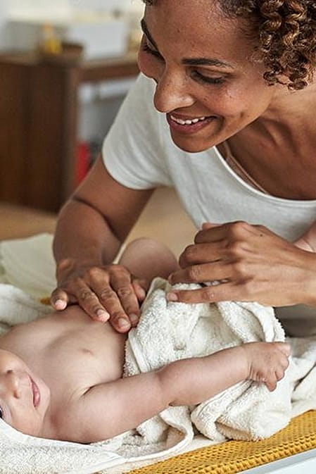 baby with mum