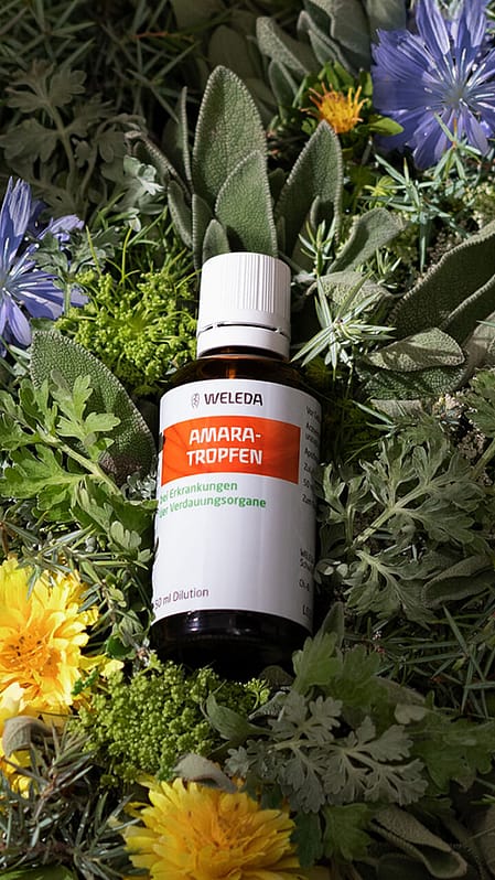 Amara Tropfen mit Blumen