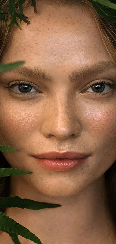 woman in grass