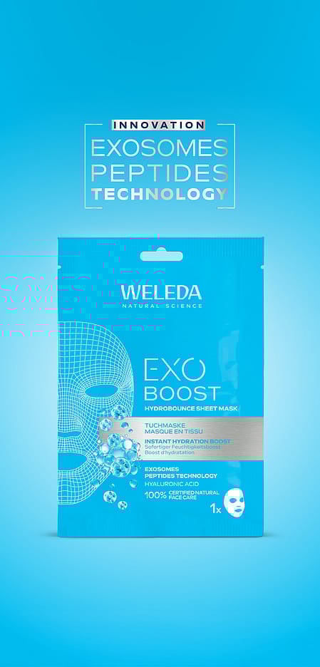 maschera idratante azzurra