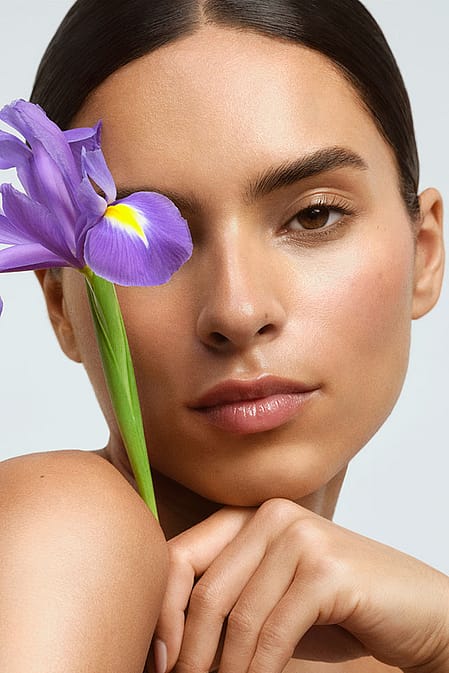 gros plan sur des fleurs d'iris