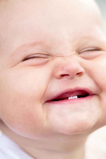 baby smiles