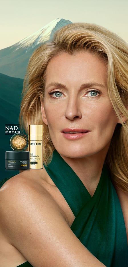 Maria Furtwängler mit Cell Longevity Produkten