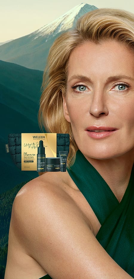 Maria Furtwängler mit Cell Longevity Produkten