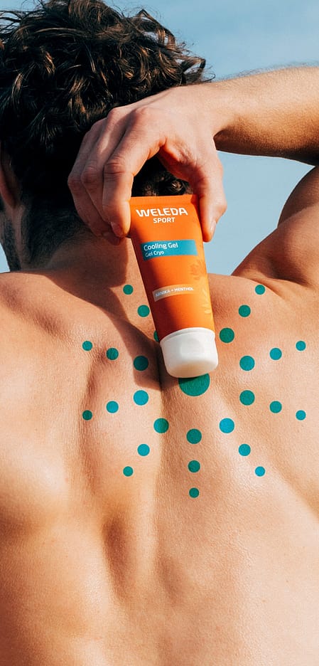 Man with Arnica Sport product