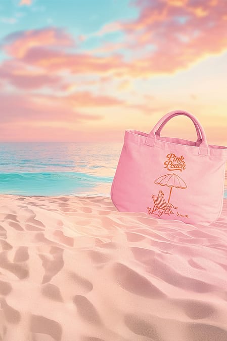 Strand, Meer und Strandtaschen