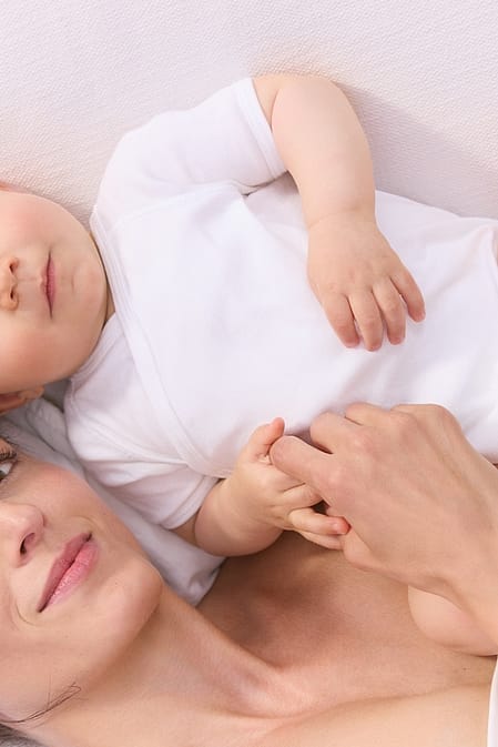 Une maman et son bébé