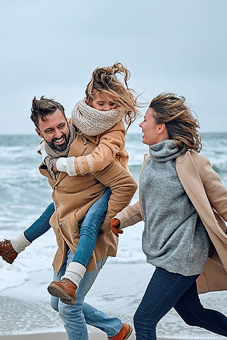 Familie am Meer