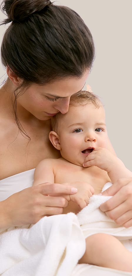 donna con bambino
