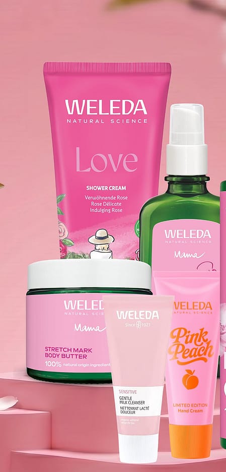 Rosa produkter samlade