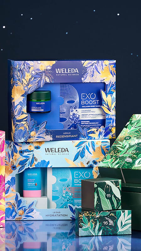 Calendrier de l'avent et coffret cadeau de noël Weleda