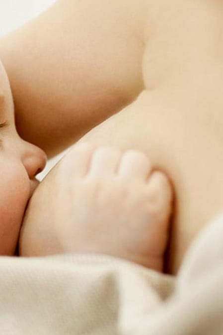 baby breastfeeding