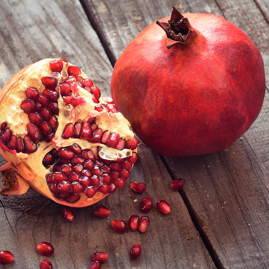 Pomme de grenade ouverte