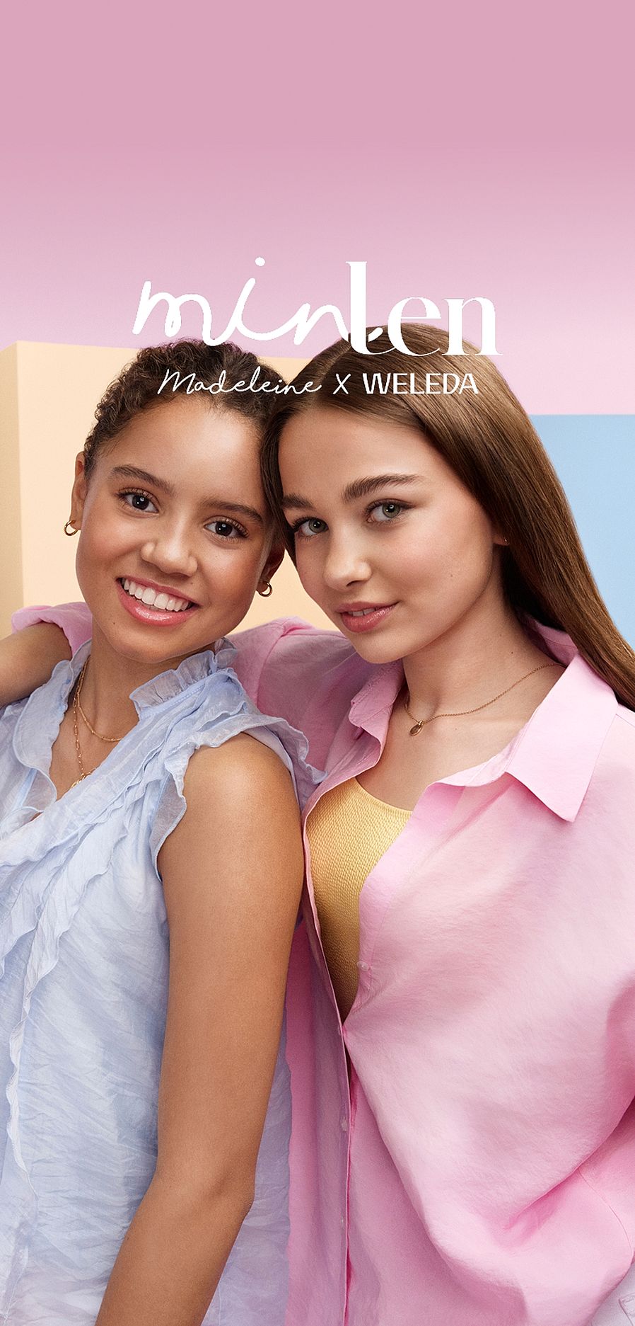 minlen - zwei lachende Mädchen