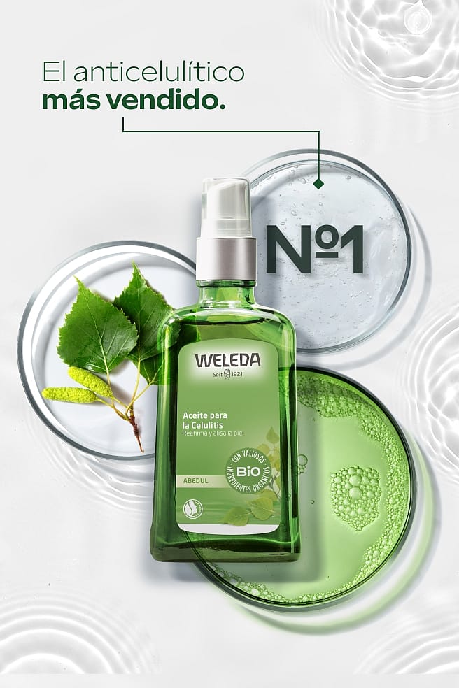 El Aceite para la celulitis de Abedul es el Nº1 más vendido