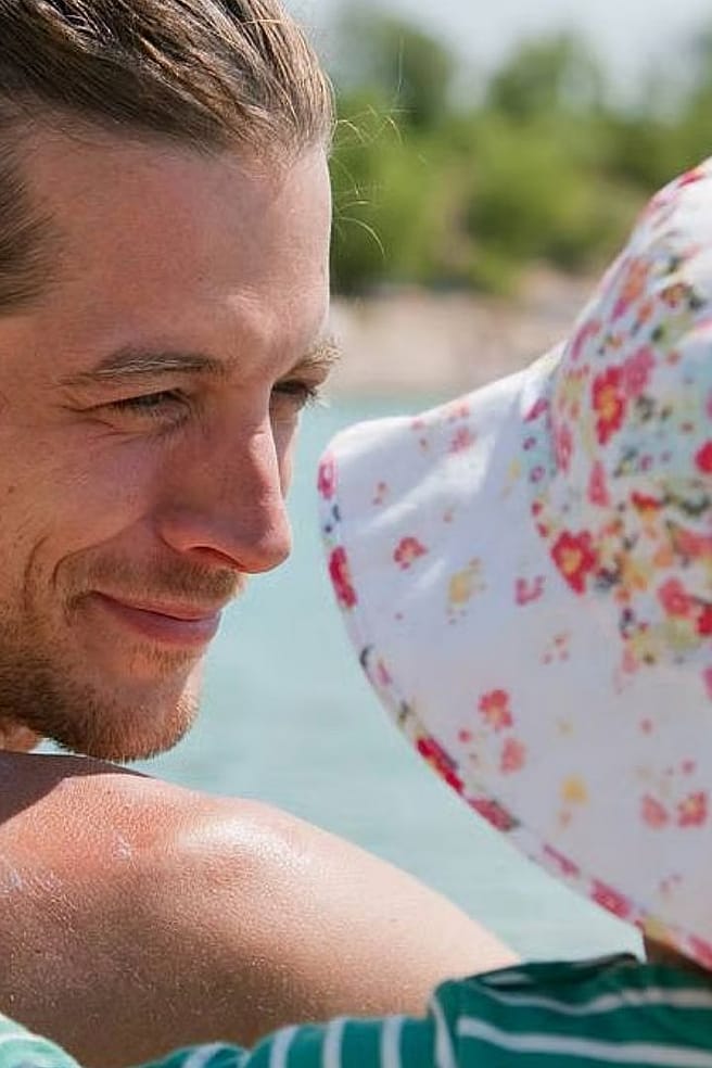 crème solaire père et enfant