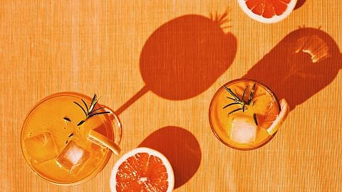 Sanddorn Cocktail im Glass