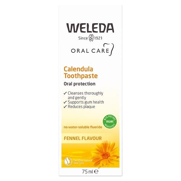 75ml Packaging Calendula Toothpaste Box front.