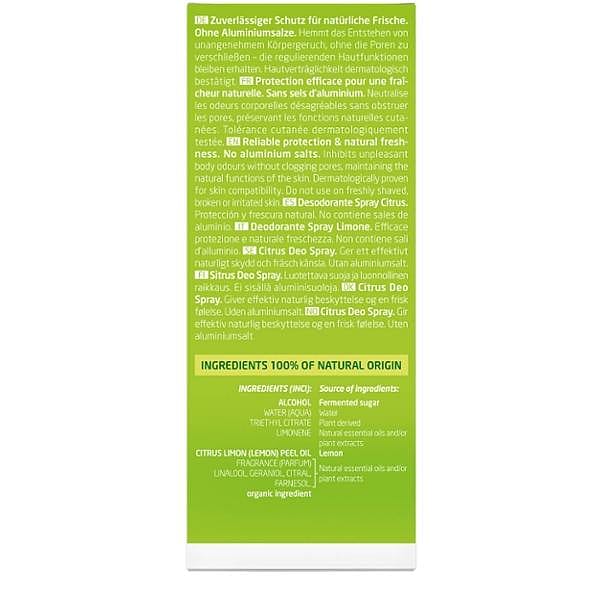 Citrus Fresh Deodorant Spray