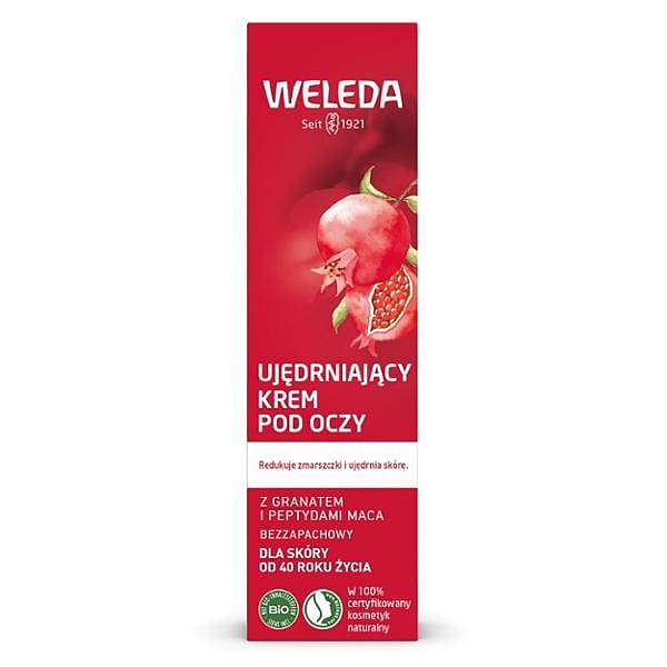 Ujędrniający krem pod oczy z granatem i peptydami maca