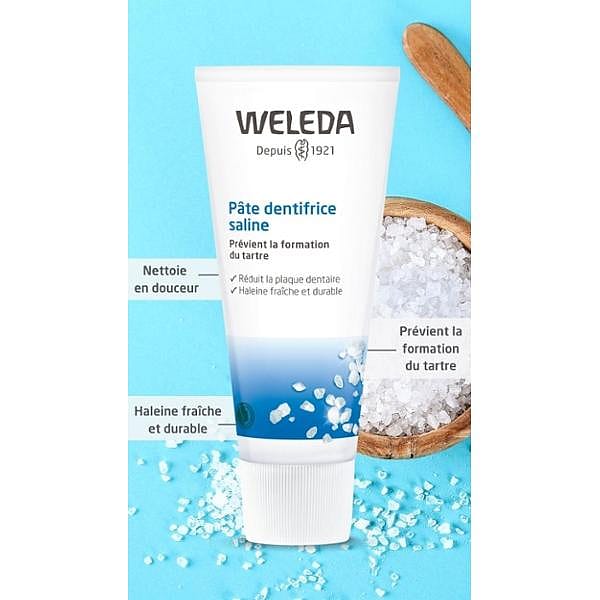 Pâte dentifrice saline