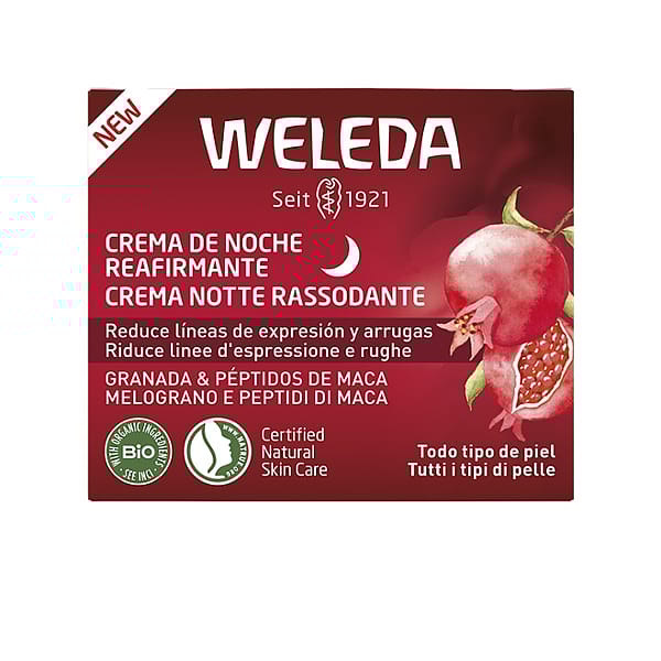 Crema de Noche Reafirmante de Granada y Péptidos de Maca