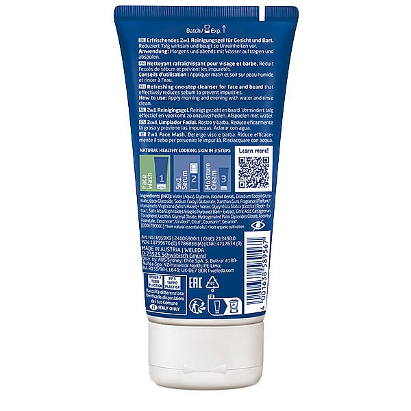 FOR MEN 2in1 Face Wash