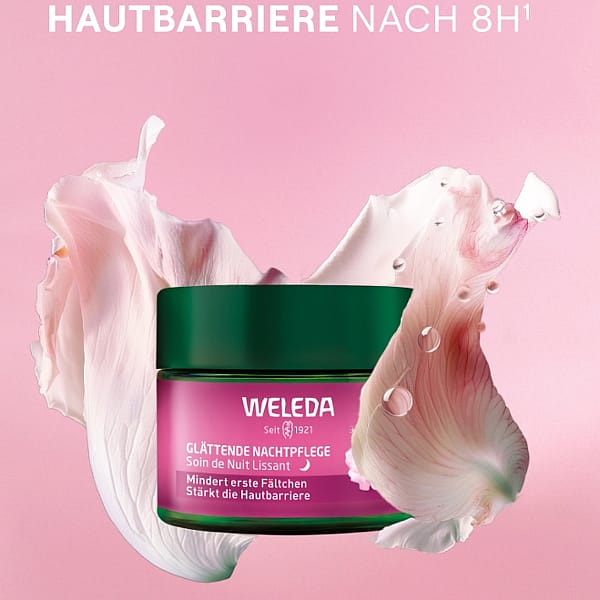 Glättende Nachtpflege Wildrose & Weißer Tee