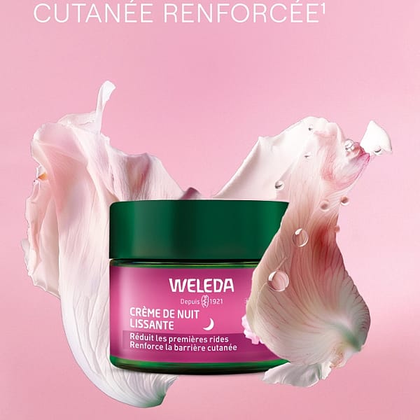 Crème de Nuit lissante Rose Musquée & Thé blanc